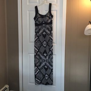 Style & Company B & W Maxi Dress